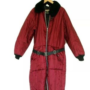 Vintage Sears Work N Leisure Coveralls Full Zip Jumpsuit 42 Short - Snow Suit